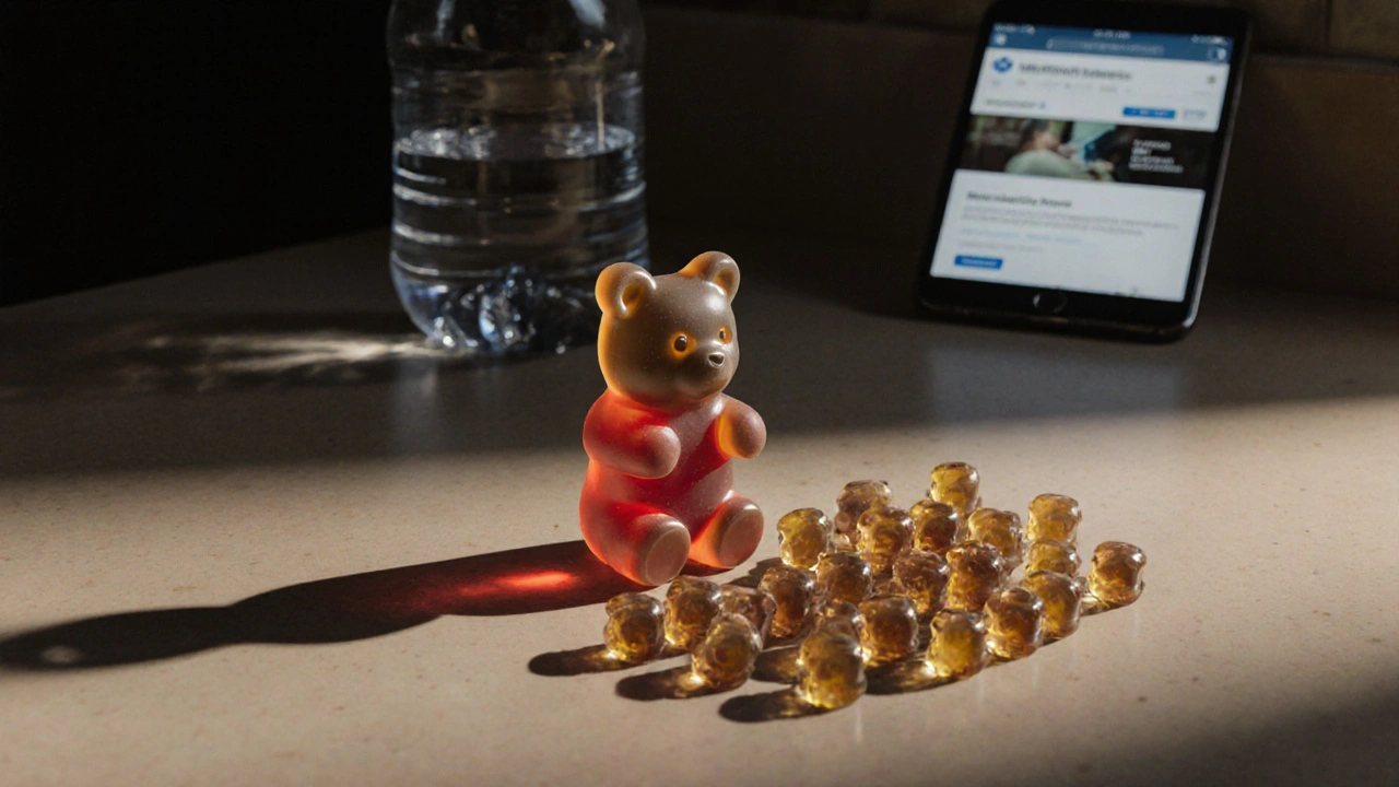 Was passiert, wenn du 1.000 mg CBD-Gummibärchen isst?