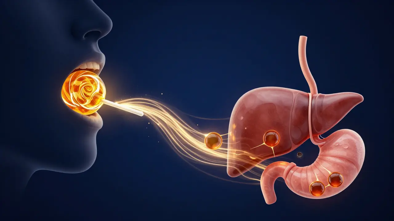 Konzeptgrafik der zwei Aufnahmewege von CBD im Körper.