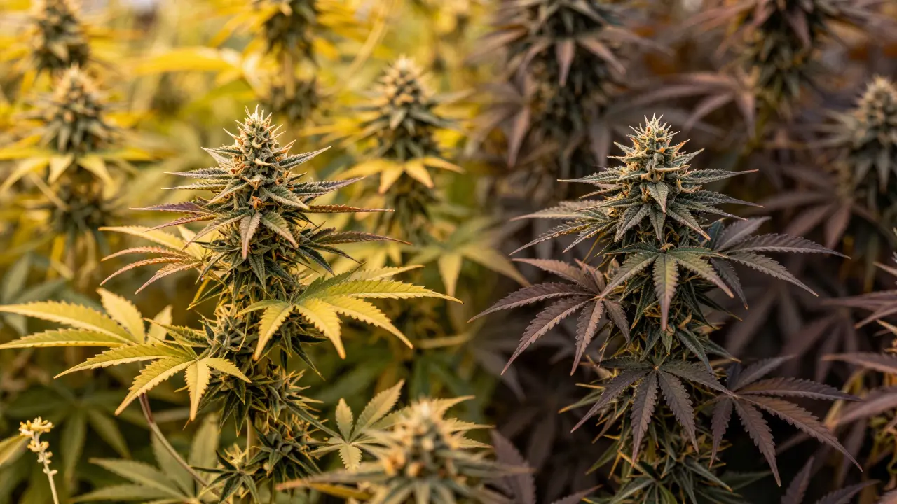 Sonnenbeschienene Durban-Poison-Pflanzen als Alternative für THCV-Wirkung.